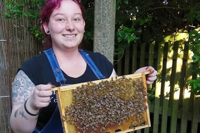 Rachel set up her own business, Crazy Little Bee Lady, three years ago.