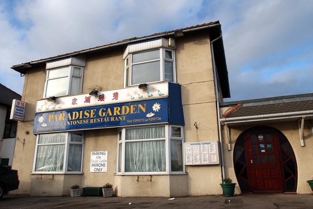 Known for its traditional decor and Lazy Susans, Paradise Garden ran for decades. In recent years, it was completely transformed to become The Bay fish and chip restaurant.