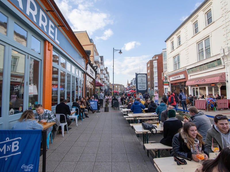 Palmerston Road in Southsea