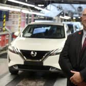 Sunderland City Council leader Graeme Miller at the Nissan press conference to unveil their new £1bn investment.