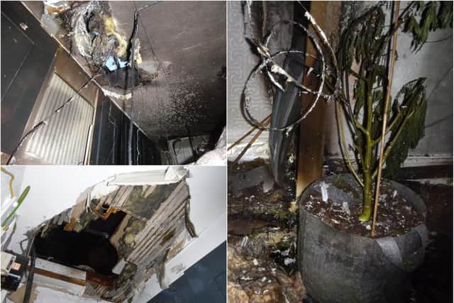 Investigations are now underway after a cannabis farm was discovered in Newbottle following a house fire.