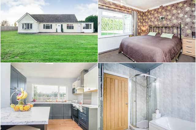 This four bed detached bungalow boasts plenty of space and a modern design