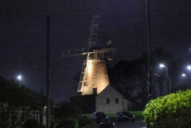 Dated: 07/05/2023
Fulwell Mill in Sunderland is illuminated red, white and blue last night (SAT) in celebration of the Coronation of King Charles III