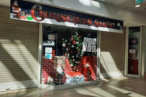 It shows how long shops have been closed - The Christmas Shop in the Frenchgate Centre, while closed, is still fully stocked.