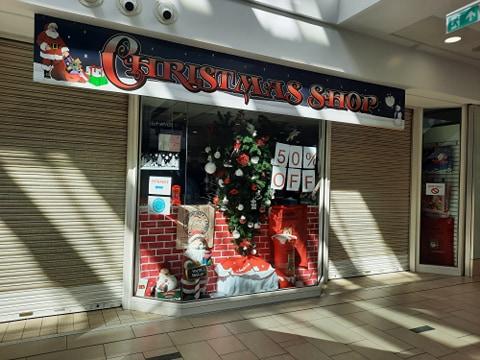 It shows how long shops have been closed - The Christmas Shop in the Frenchgate Centre, while closed, is still fully stocked.