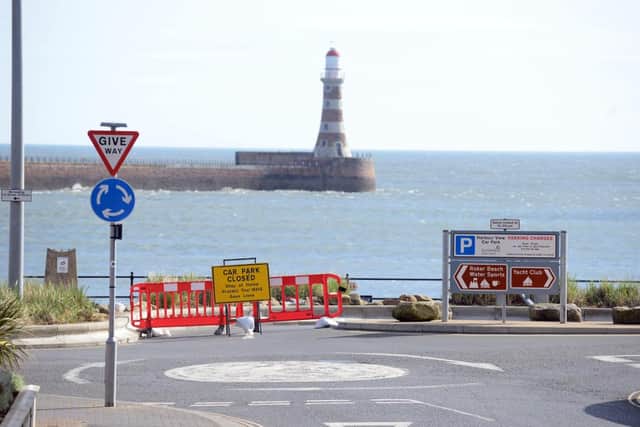 The car park at Roker seafront was one of those closed down by Sunderland City Council following Government guidance during the first lockdown.