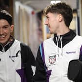 Luke O’Nien and Trai Hume before the game against West Brom earlier this month.