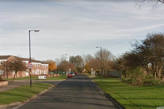 The incident happened in Wiltshire Way in Hartlepool. Image copyright Google Maps.