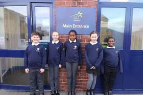 Central Academy pupils at the welcome day in their new WISE school uniforms.
