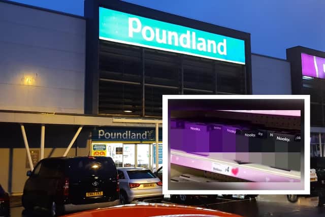 A customer said they were left 'disgusted' after seeing sex toys for sale on the same aisle as children's toys