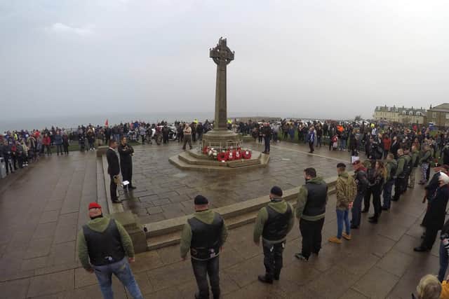 A group of 15 Armed Forces veterans took turns to spend an hour on duty on the Terrace Green as they joined in the Stag on in Remembrance fundraiser for the Poppy Appeal.