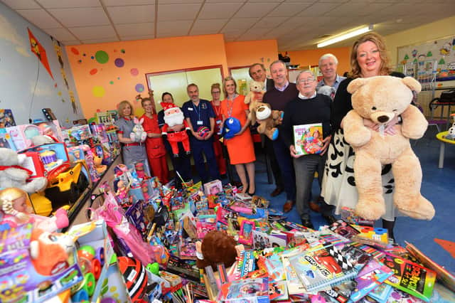 Just some of the toys delivered to Sunderland Royal Hospital at an earlier appeal.