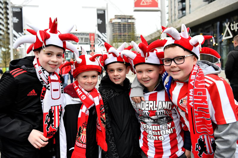 The Sunday saw fans of all ages descend on Wembley - decked out in red and white as they backed their team.