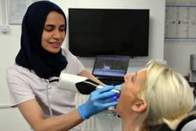 Oliver's House, Advanced Oral Health Centre dentist Salma Ainine is using the latest technology in the North East.