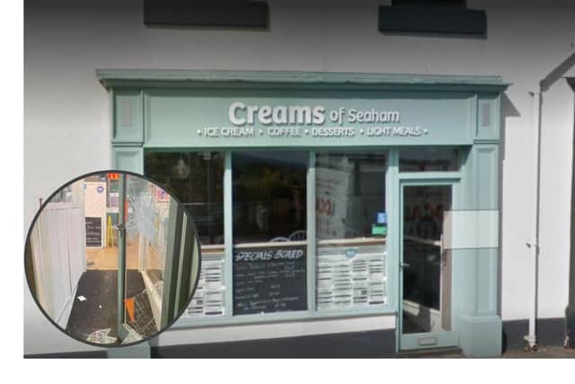 Creams of Seaham on North Terrace was broken into in the early hours of the morning. 
Photo by Google Maps.