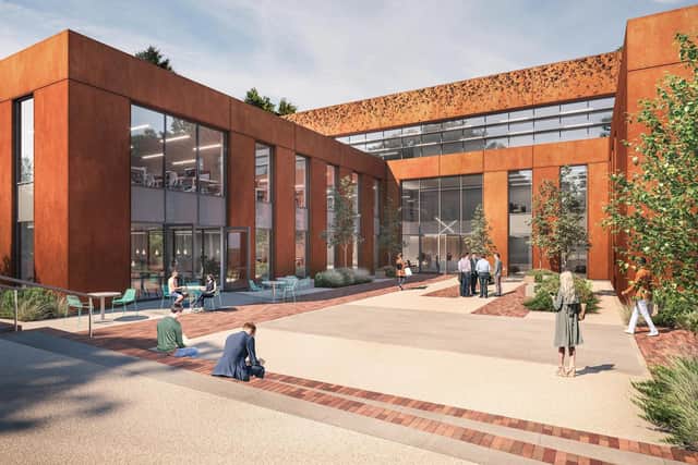 A digital impression of how the new business park will look