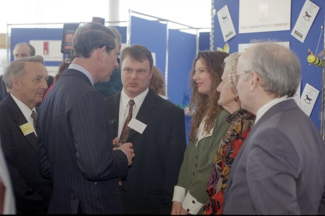Prince Charles in 1996 during a visit to the Sunderland University, St Peters Campus. Were you there?