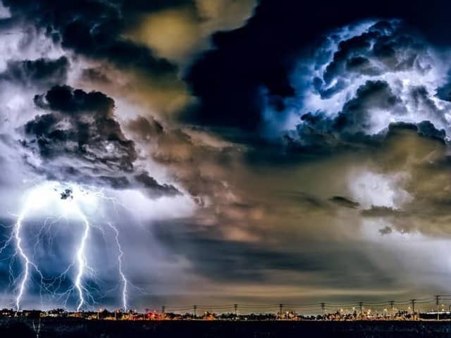 The Met Office has issued a weather warning for thunderstorms.