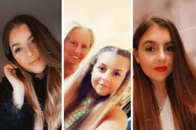 Jade Shovlin, pictured in centre with mum Sharron who has been left devastated by the death of the 21-year-old