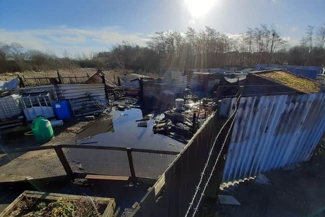 Police are investigating an arson attack at an allotment site in South Hetton