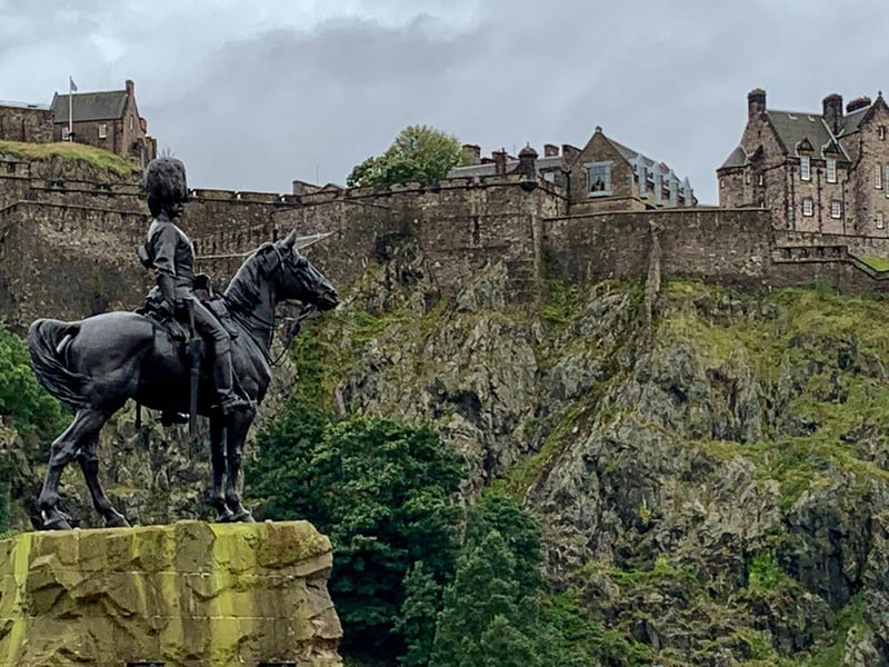A picture of Edinburgh Castle taken from the city's Princes Street by Neil Craig.
