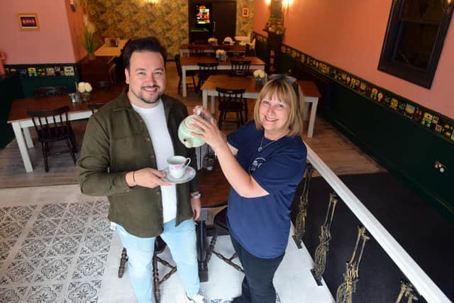 The Vestry joint offering of the bar, tea room and The Albert. Owner Graeme Tuckwell and mum and bar manager Elsie Tuckwell.