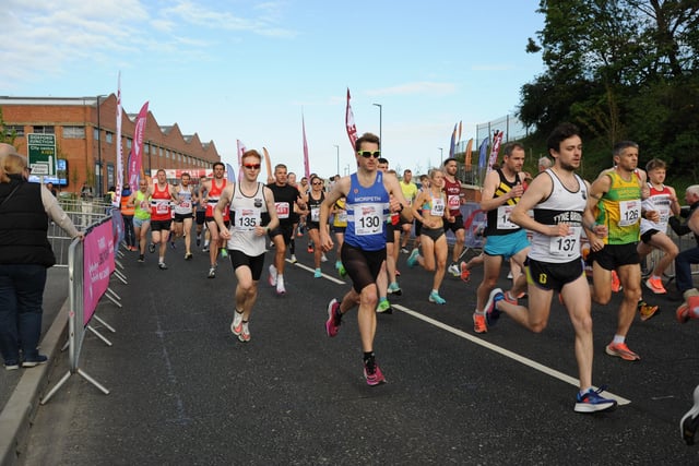 Runners at the Sunderland 5K race.