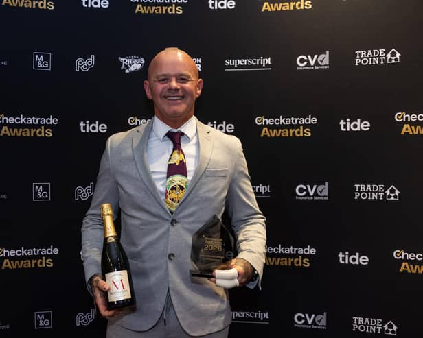 David Boucher, of ATW Tree & Landscaping Specialists Ltd, won the Community Hero Award at the Checkatrade Regional Awards.