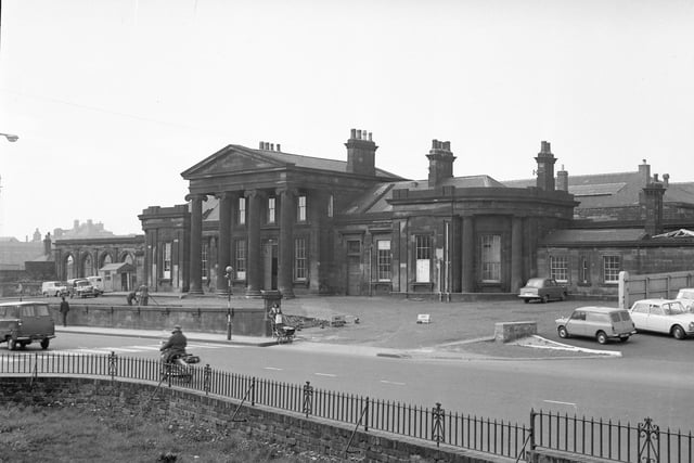Monkwearmouth Station was designed by John Dobson, who was one of the best known 19th Century architects. It's pictured here in May, 1964