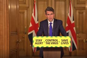 Secretary of State for Education Gavin Williamson during a media briefing in Downing Street, London, on coronavirus (COVID-19). Photo: PA Video/PA Wire