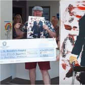 Inspired by Captain Tom’s incredible efforts raising millions for the NHS, which saw him promoted to Colonel while becoming a symbol of Britain’s fighting spirit, artist Andy Parkin created a painting of the 100-year-old which was shared tens of thousands of times on social media.
