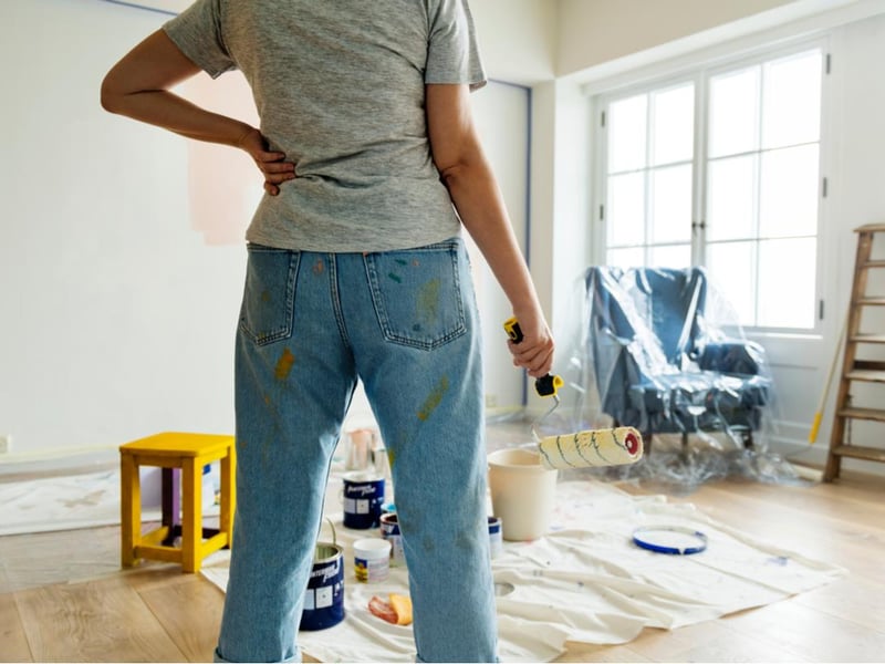 Non-essential work inside people’s homes, such as painting, decorating or repairing, can take place.