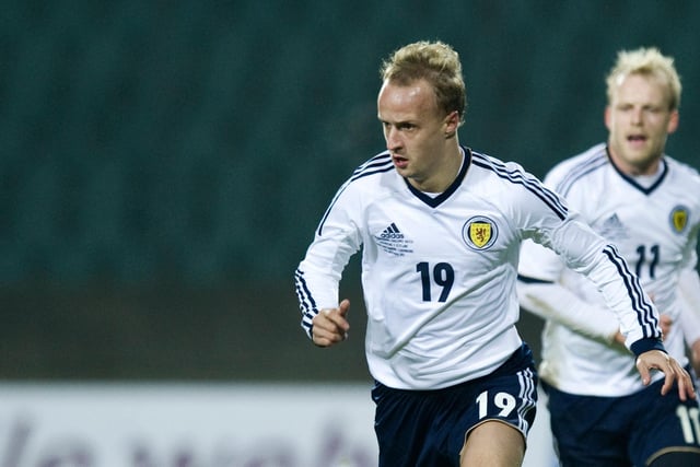Forward made his Scotland bow in a friendly against Luxembourg