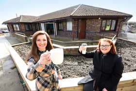 Cllr Claire Rowntree, Deputy Leader of Sunderland Council,right,celebrates the progress made at the new cafe soon to open at Elemore Country Park along with assistant manager of the new cafe Nicola McDonald,.