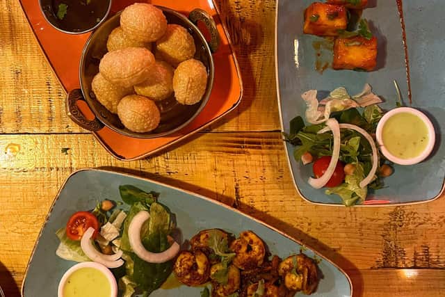 Three Indian street food starters for £15.99