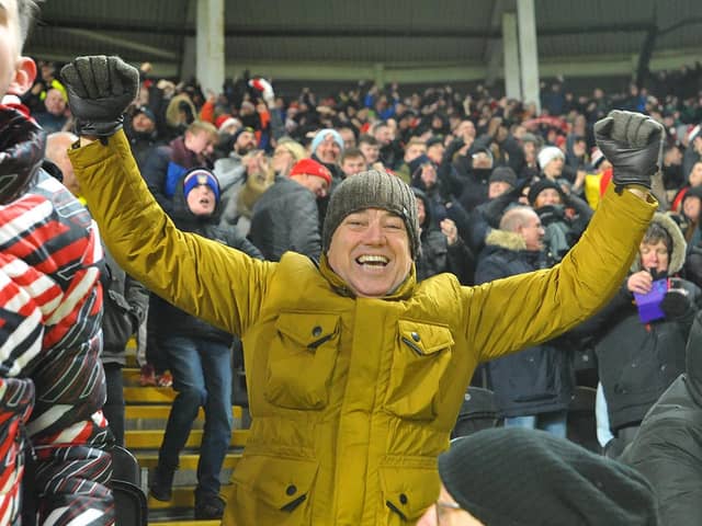 Sunderland fans at the KCOM Stadium on Saturday afternoon as Tony Mowbray's men drew 1-1 with Hull City in the Championship.