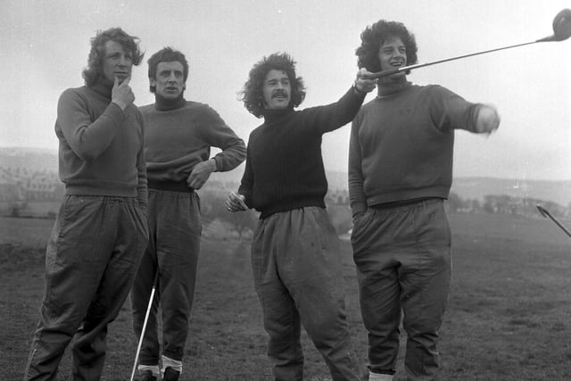A game of golf in the days before the FA Cup semi final against Arsenal at Hillsborough.