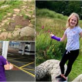 Daisy Fraser, 8, has been walking 10,000 steps a day over the past 30 days to raise money for Cancer Research UK.
