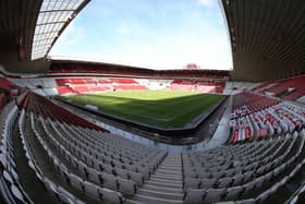 SUNDERLAND, ENGLAND - MAY 09: A General view of the Stadium of Light prior to the match between Sunderland and Northampton Town at Stadium of Light on May 09, 2021 in Sunderland, England. (Photo by Pete Norton/Getty Images)