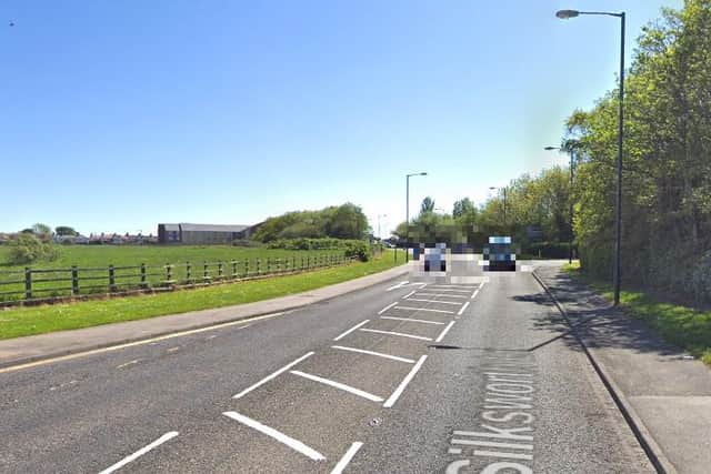 A Google Streetview image of Silksworth Lane, near where the crash happened.