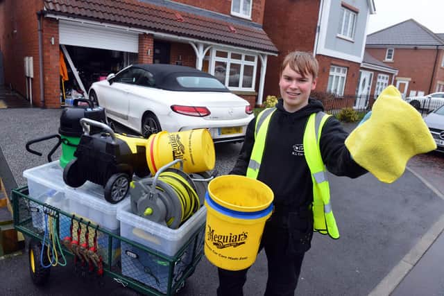 Ronnie Little, 15, has been running his valeting business since he was 13.