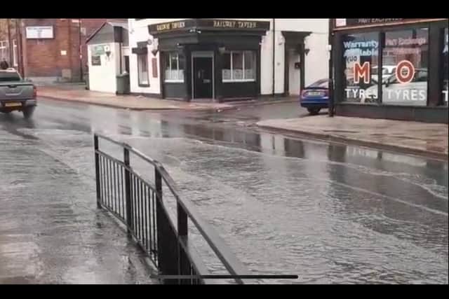 Flooding in Hylton Road.