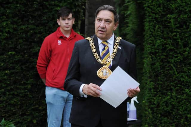 Mayor of Sunderland, Councillor David Snowdon, gives an address at the event. Picture: North News.