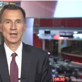 Jeremy Hunt speaking to the BBC.