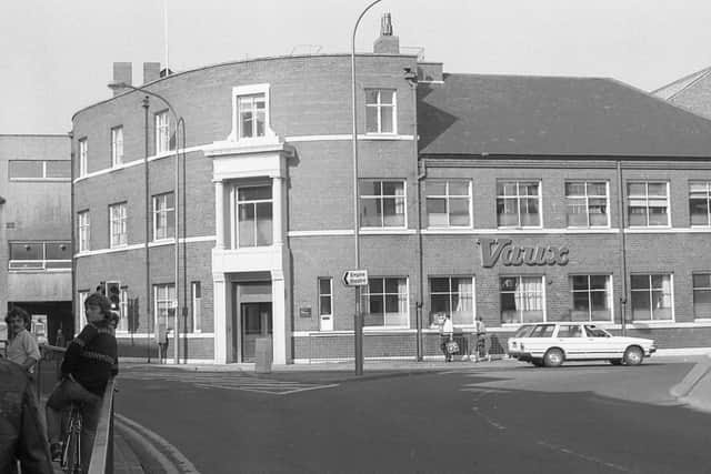 The Vaux building in 1983 - the same year as Joe Liddle recorded it on video.