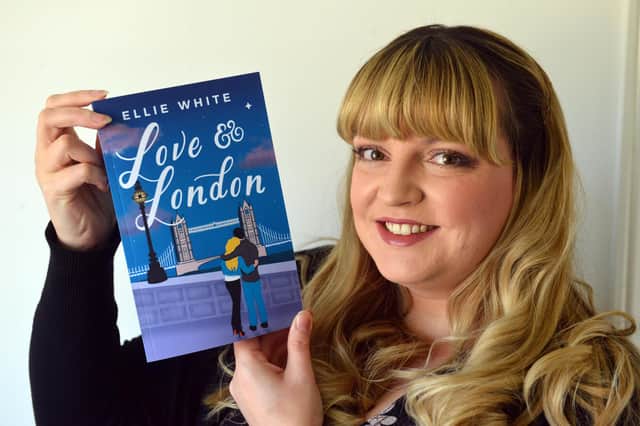Lockdown author Ellie White with her published book, Love & London.