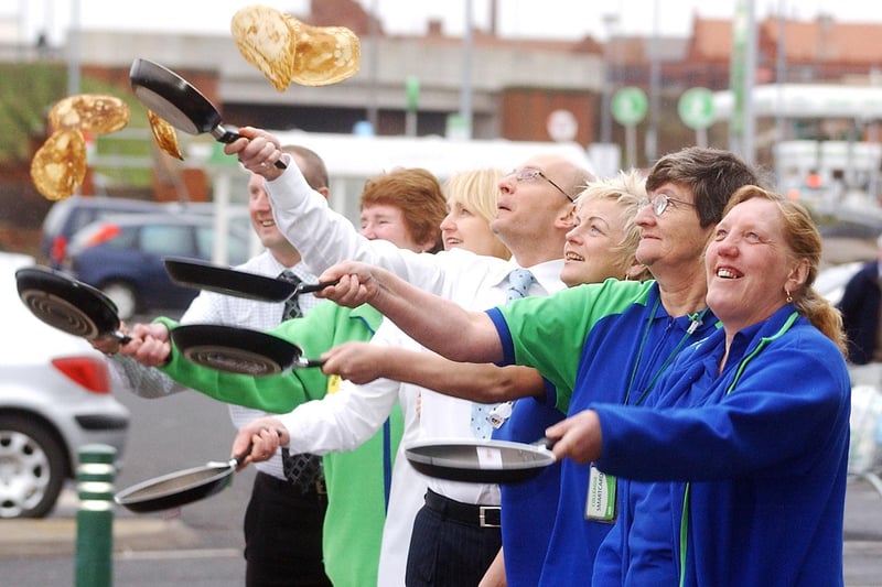 All the way back to 2006 for this Pancake Day scene at Asda. Do you recognise any of the people pictured?