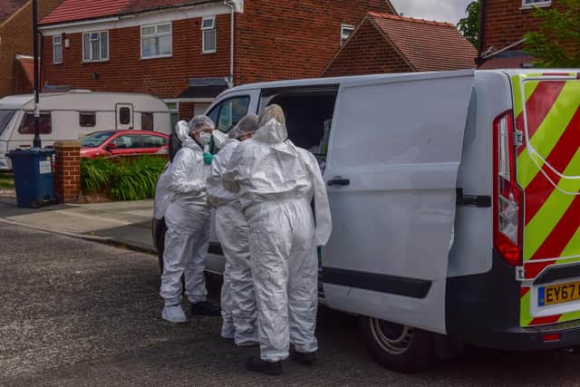 Forensic teams were called to a property on Park Avenue, Silksworth, on June 18.