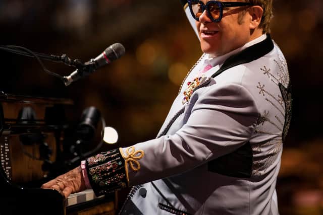 Elton John on stage. Photo Credit_ Rocket Entertainment - Ben Gibson