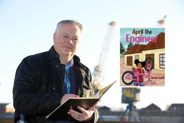April the Engineer, by children's author David Swift, is out on January 31.